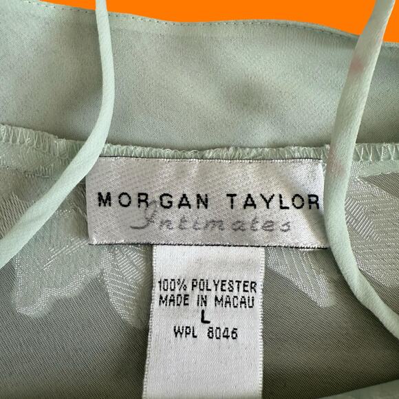 00's vintage green chiffon y2k lingerie fairy slip dress LARGE - Picture 6 of 10